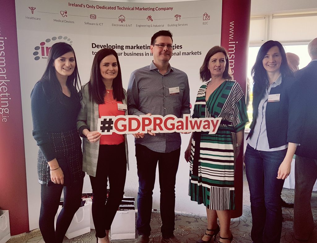 OnePageCRM team at GDPR Seminar Galway