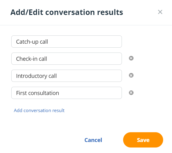 types of client calls