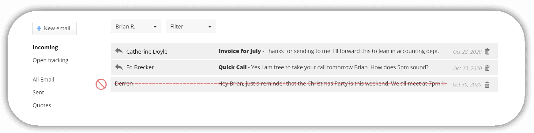 sales email OnePageCRM