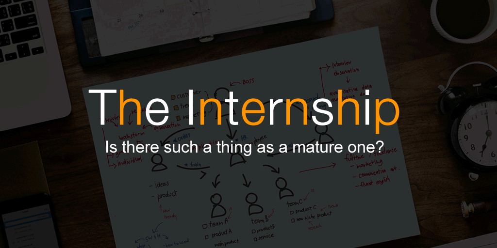 No Ordinary Internship: Is there such a thing as a mature one?