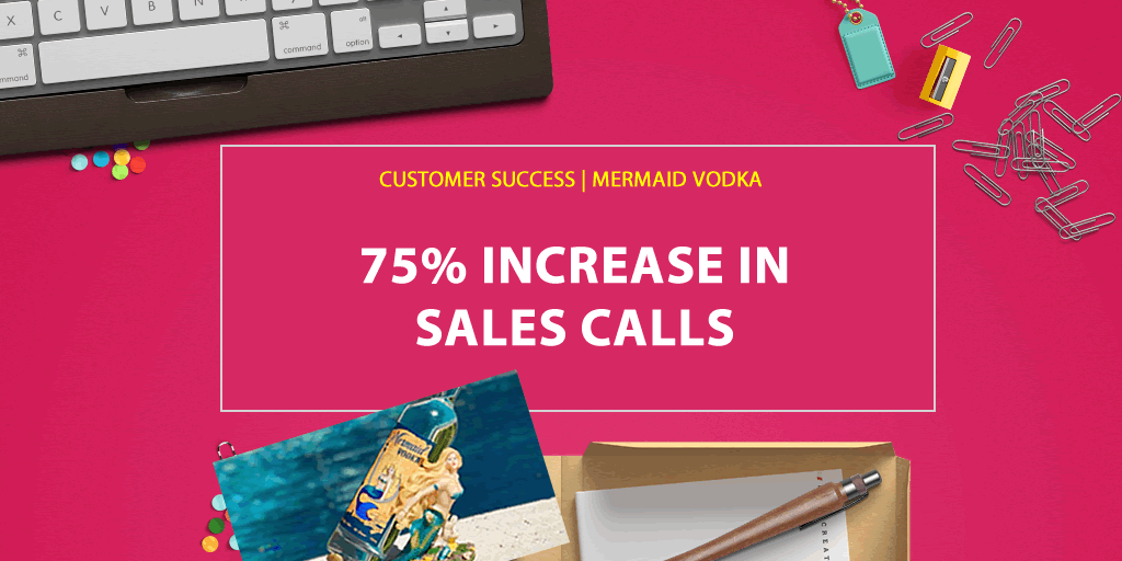 Mermaid Vodka uses OnePageCRM for lead generation and sales calls