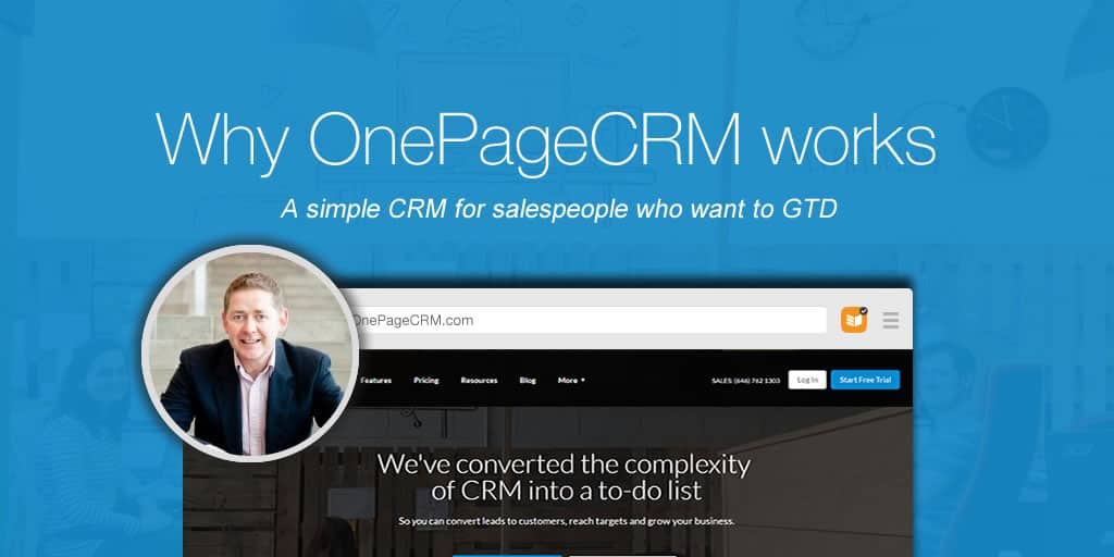 OnePageCRM – A simple CRM for a small business