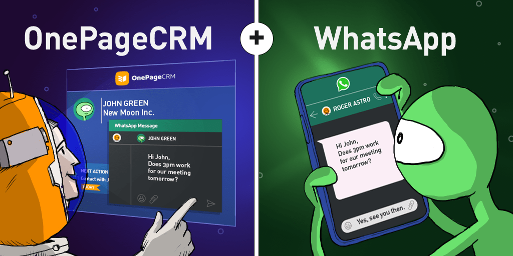 OnePageCRM and WhatsApp: Call and Message Your Leads in a Click