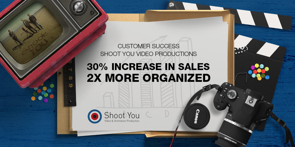 Shoot You Video Productions increases sales by 30% and are 2 X times more organized using OnePageCRM