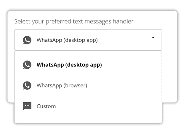 set up desktop or browser integration with WhatsApp