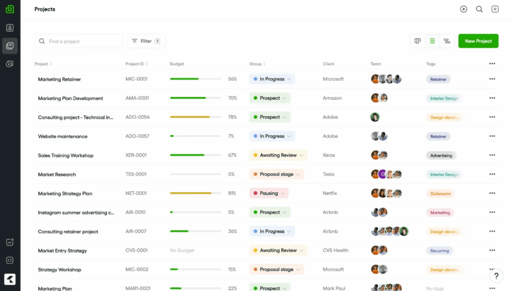 bonsai as crm for agencies