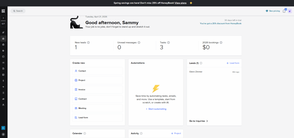honeybook as crm for agencies