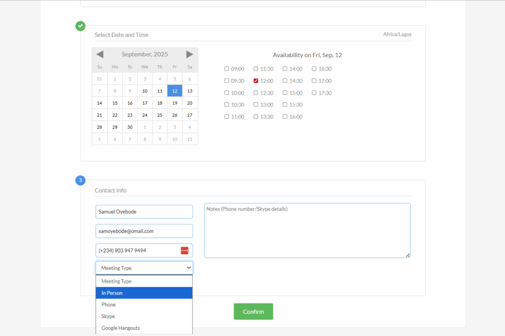 agile crm appointment scheduling