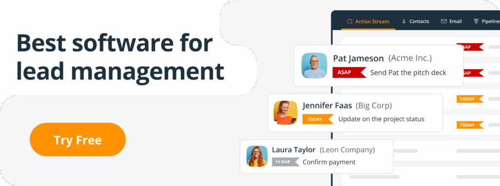 software for managing leads