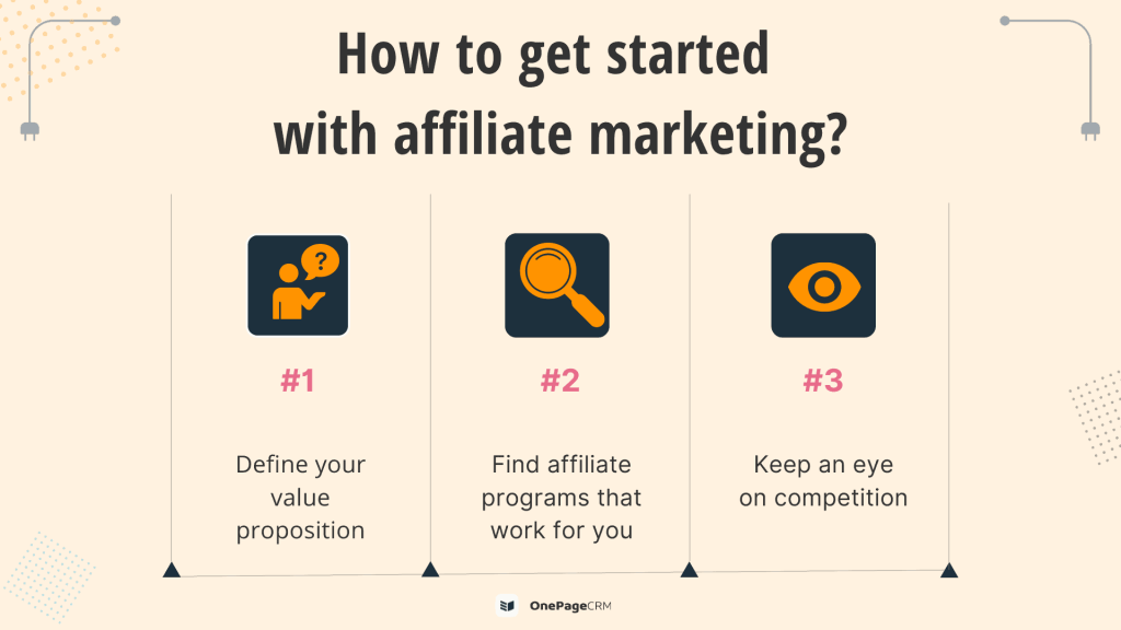 tips to get started with affiliate marketing
