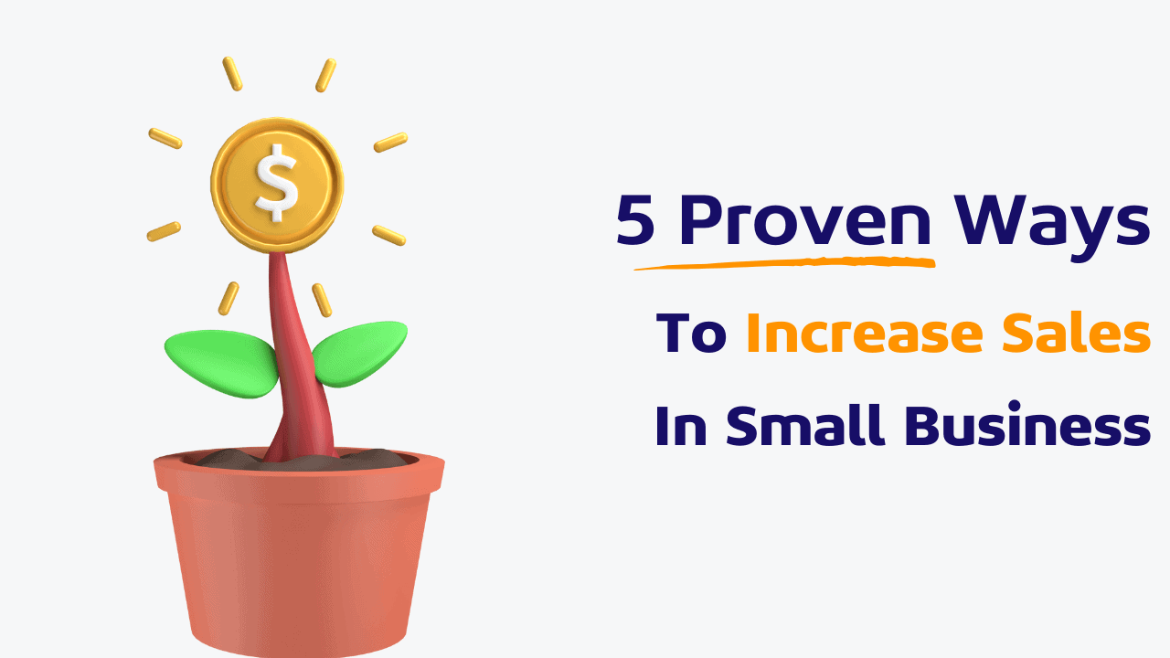 blog header highlighting the five ways to increase sales title