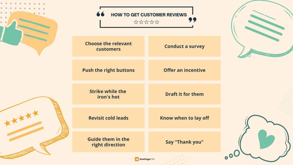 ten tips on how to get great customer reviews