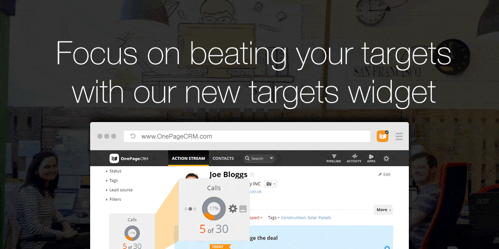 New update: Focus on beating your sales targets with our new targets widget