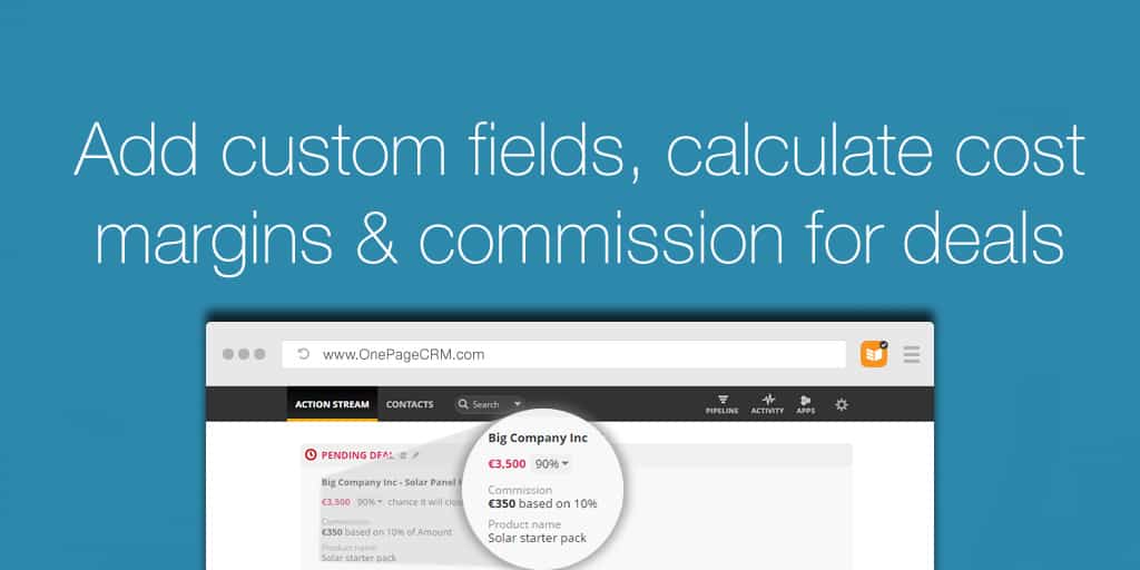 New updates: Add custom fields, calculate cost margins and commissions for deals
