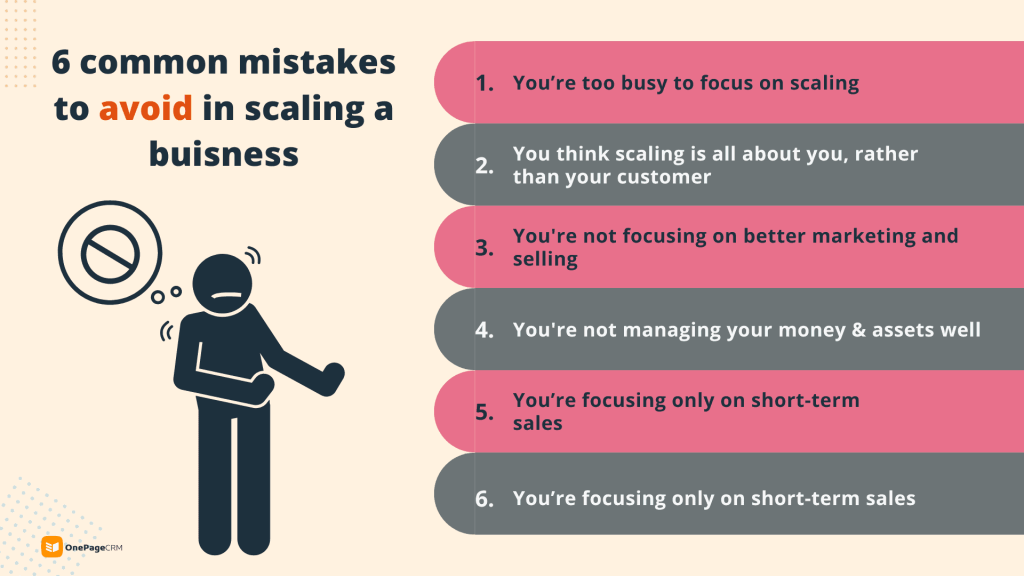 six common mistakes to avoid when scaling a small business