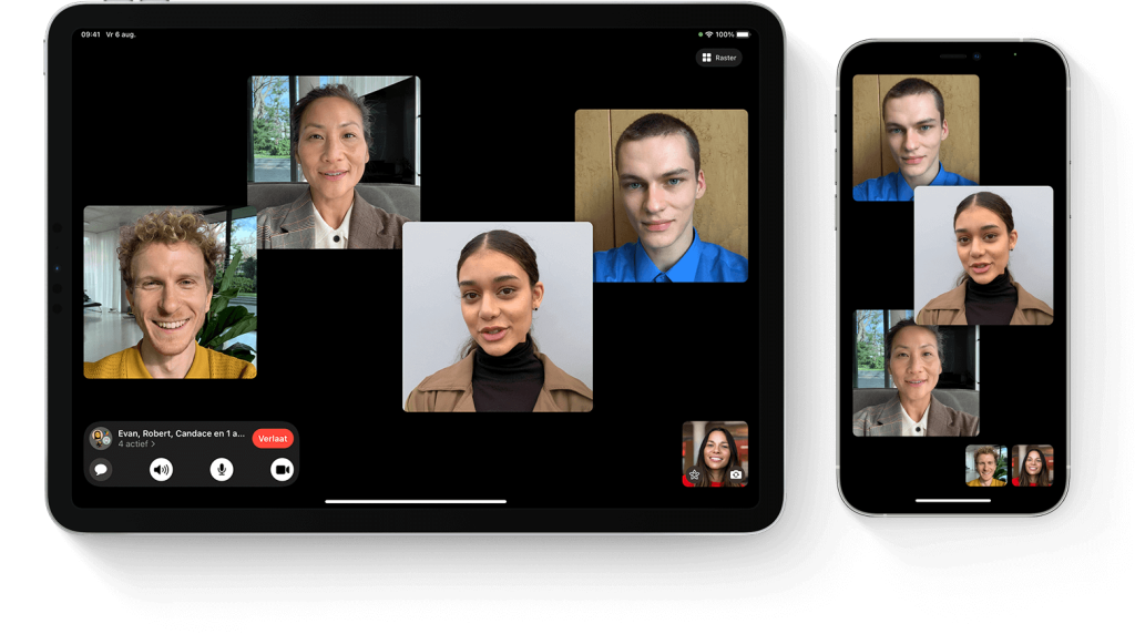 facetime calling app interface