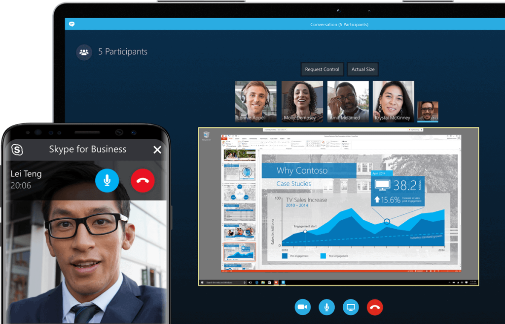 skype calling app interface