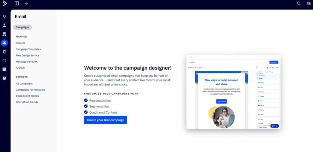 email campaign in activecampaign