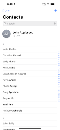 apple contacts manager