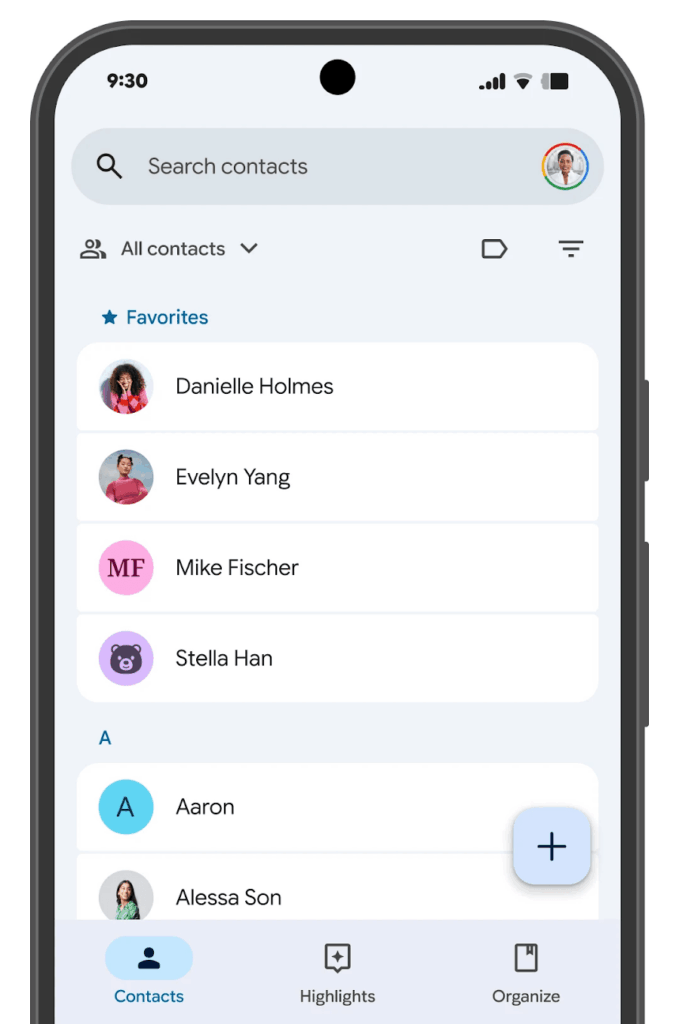 google contacts app
