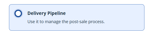 dedicated delivery pipeline