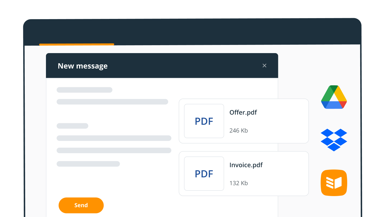 Add files to email templates