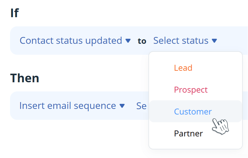 trigger an automated email sequence