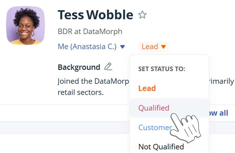 a qualified lead in crm