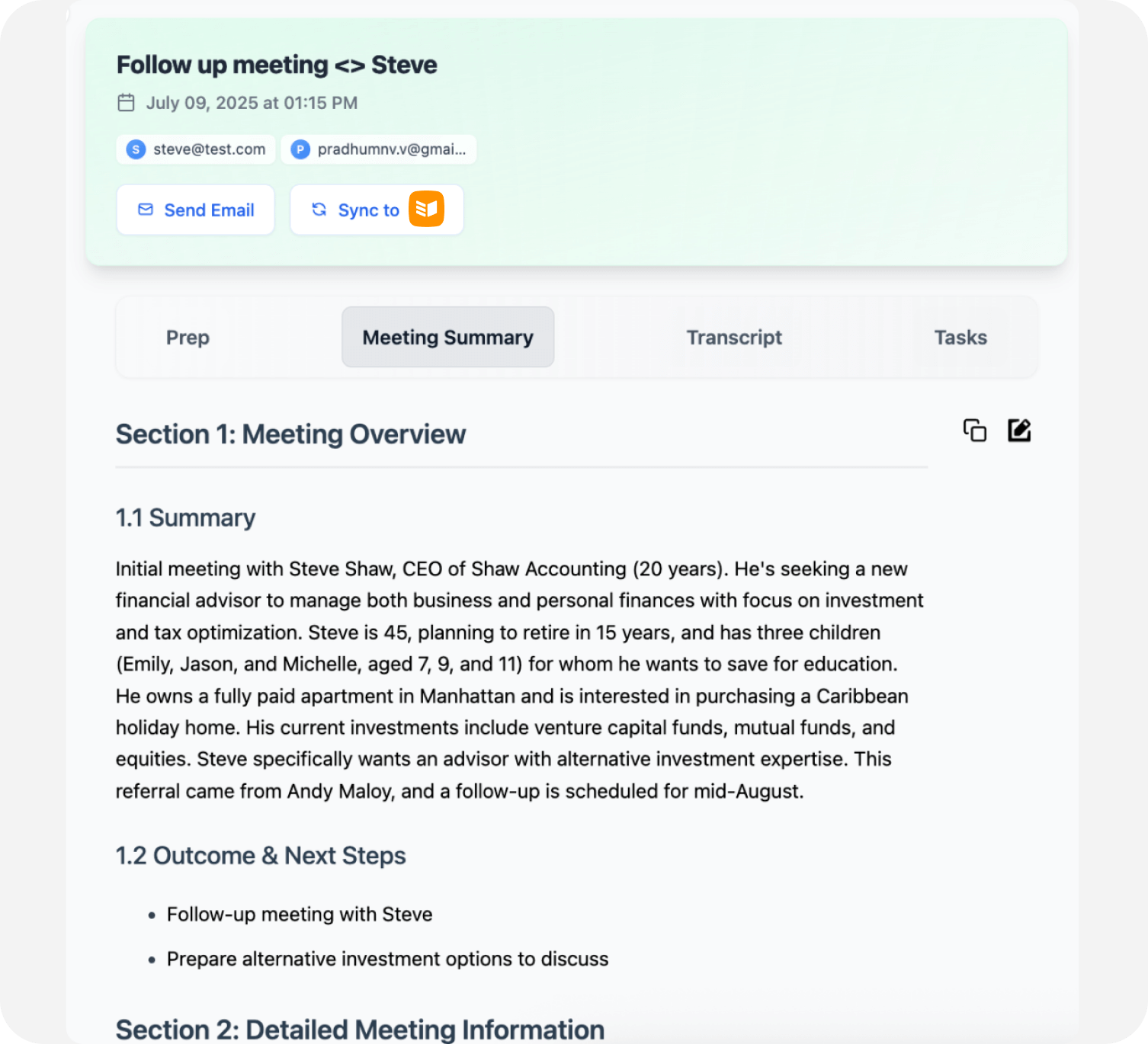 FastTrackr AI CRM integration