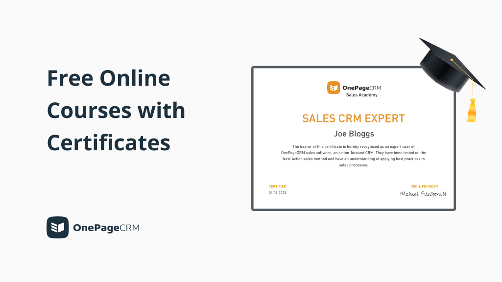 12 Free Online Courses with Certificates for Sales