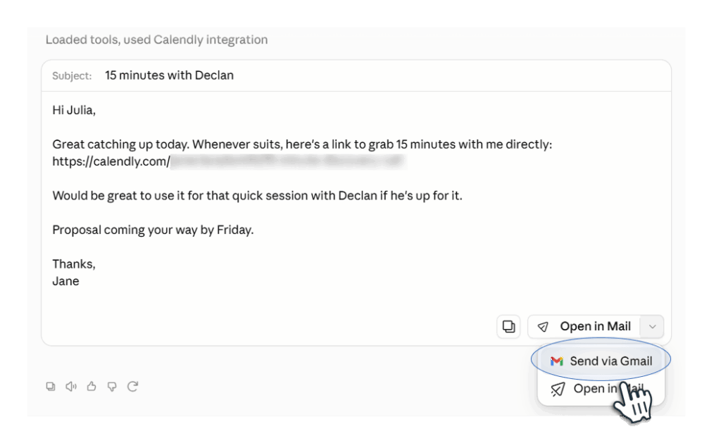 gmail mcp in claude