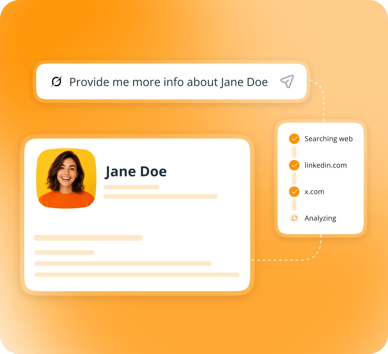 grok saving research to onepagecrm