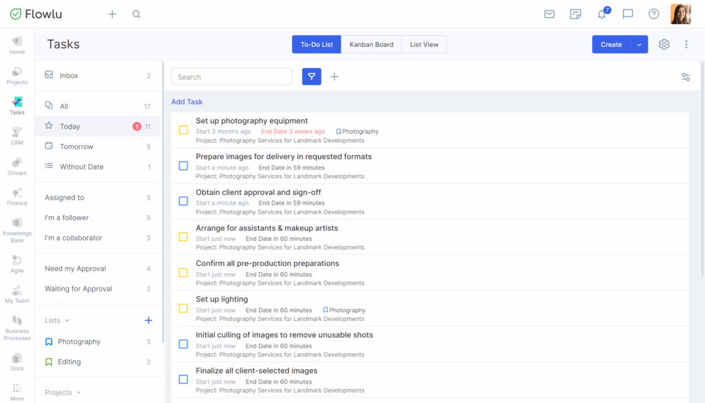 Flowlu CRM - GTD app