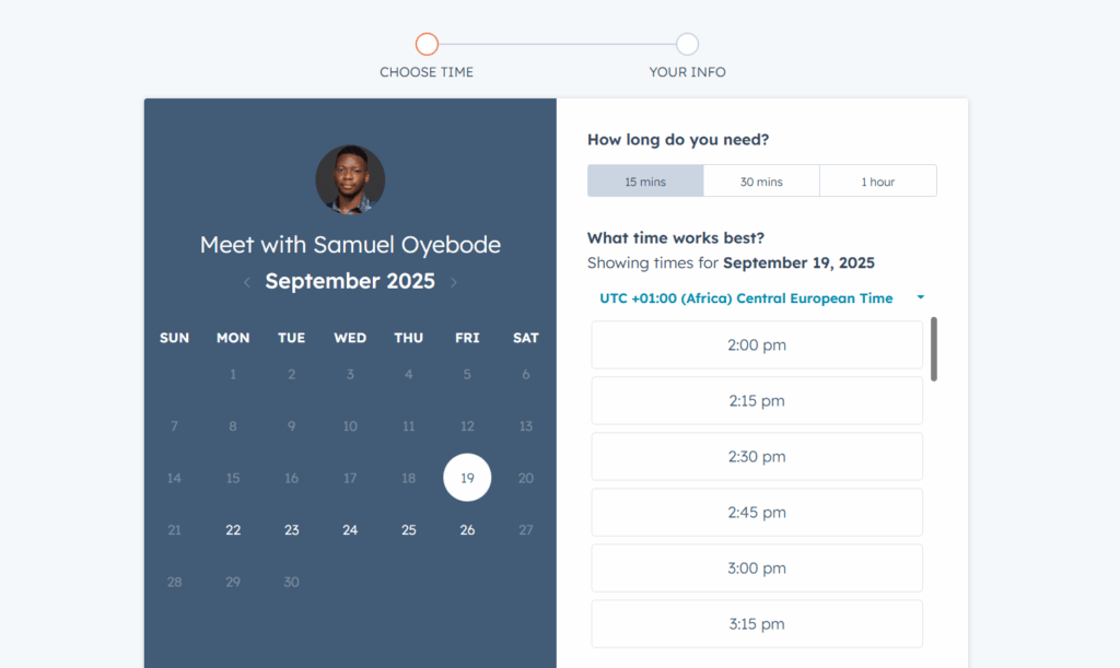 hubspot crm appointment scheduling
