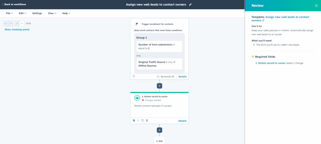hubspot crm email sequence builder
