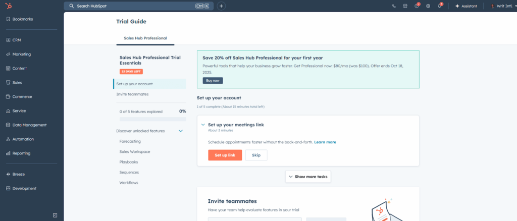 hubspot crm starter guide
