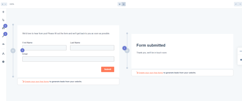 hubspot crm web forms