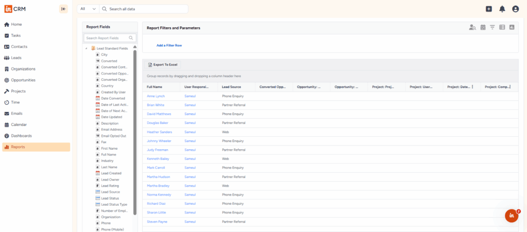 insightly crm reports