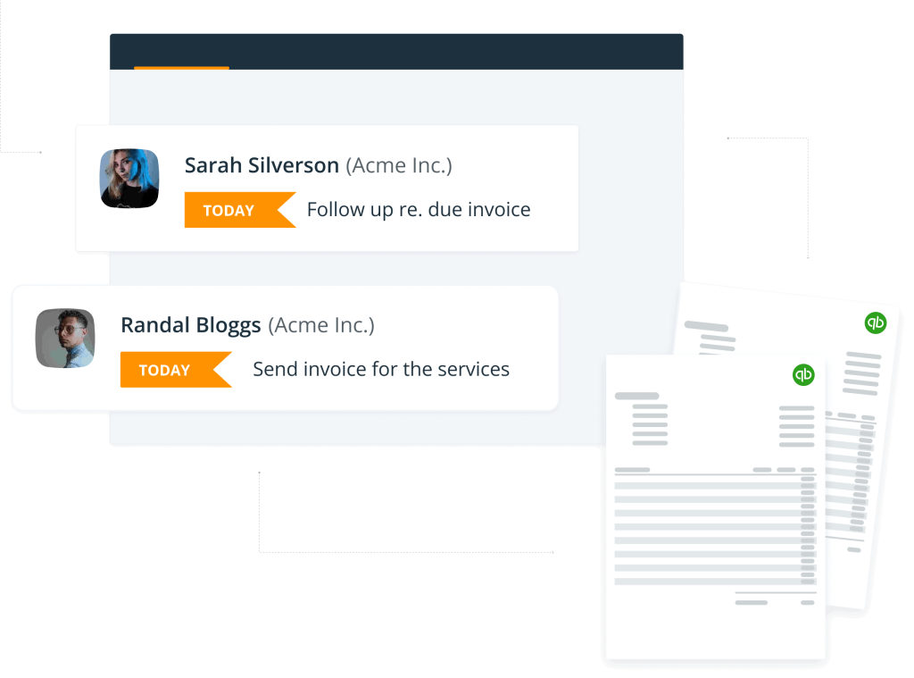 follow up reminders next to clients for efficient invoicing 
