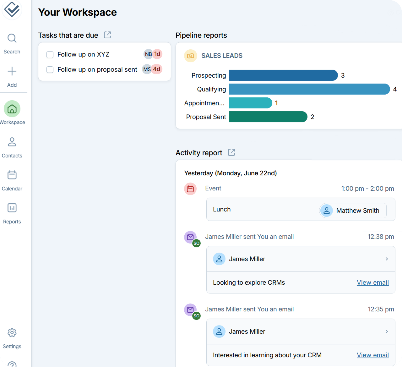 Less Annoying CRM interface
