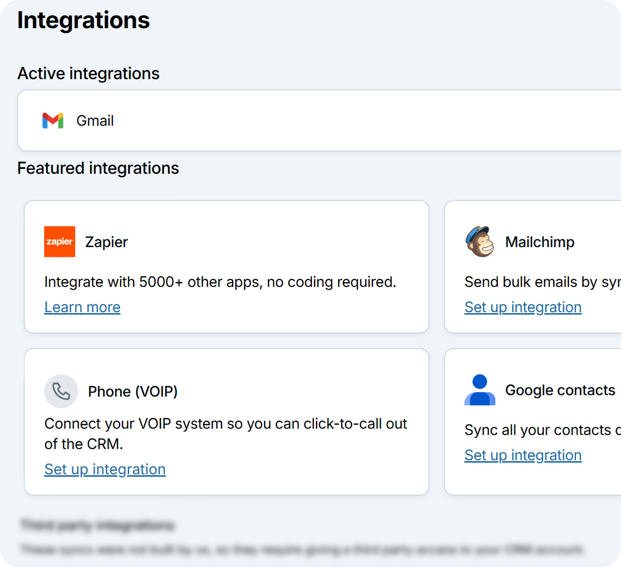 Less Annoying CRM integrations