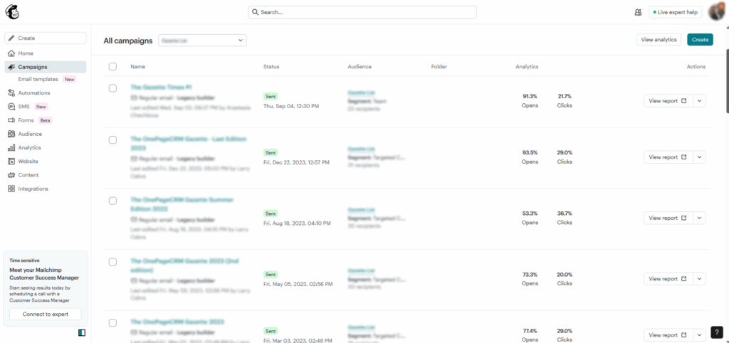 mailchimp for small ecommerce businesses