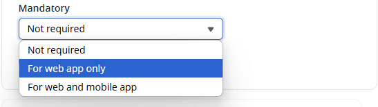 required and mandatory custom fields in crm