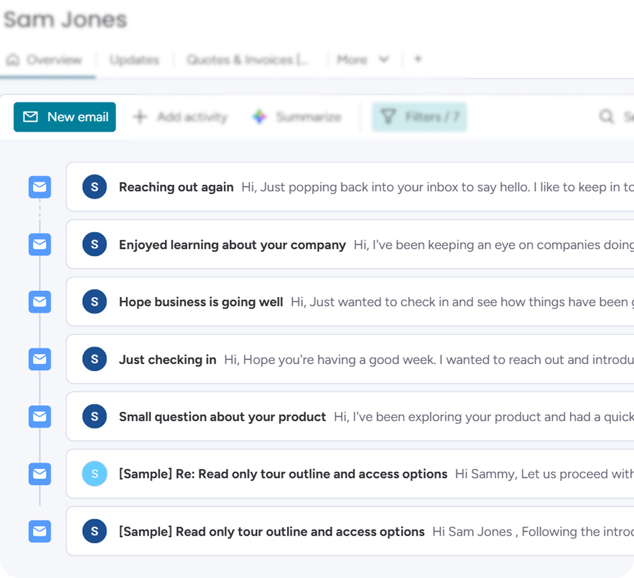 Monday CRM email sync