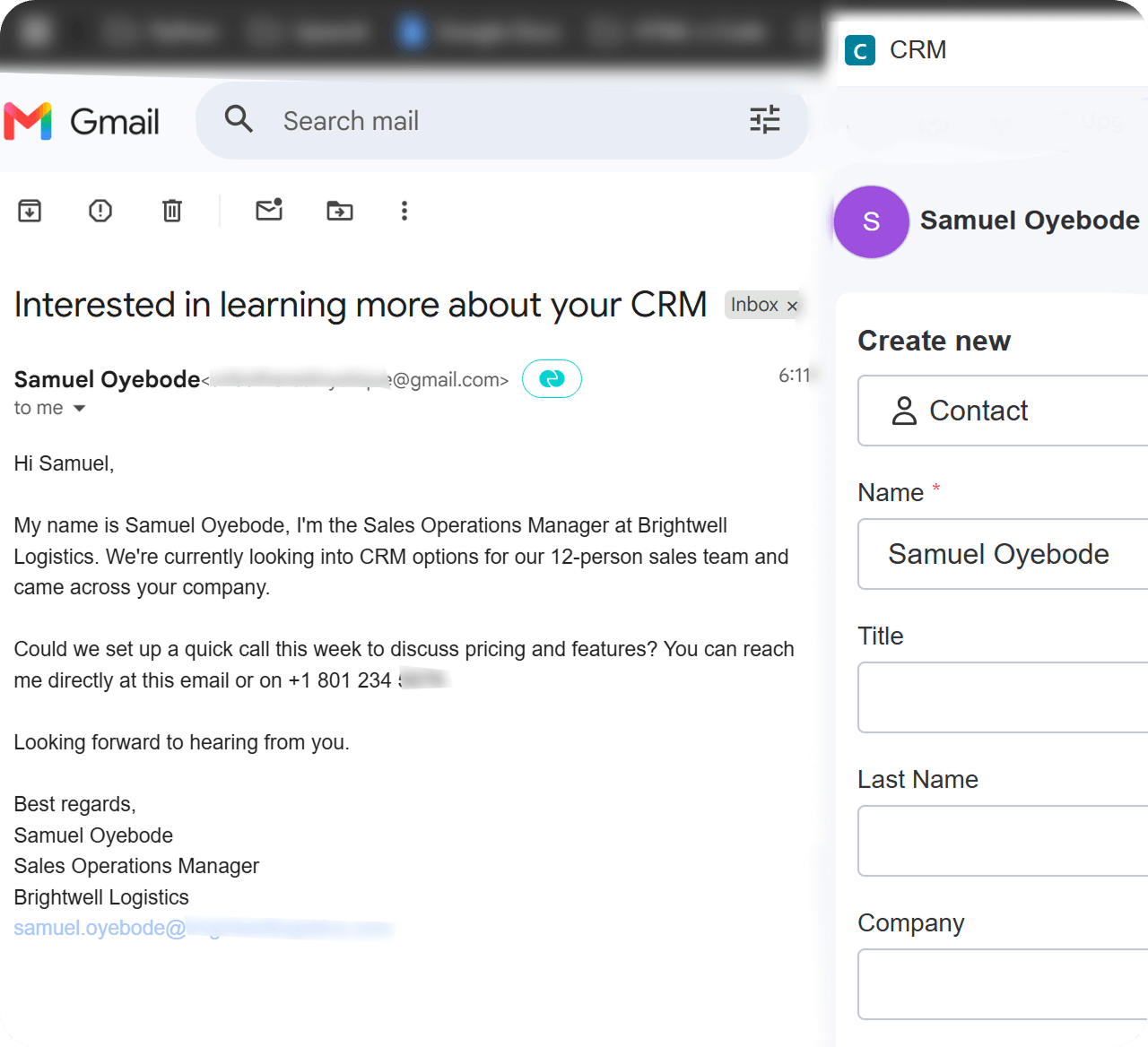 Monday CRM lead capture