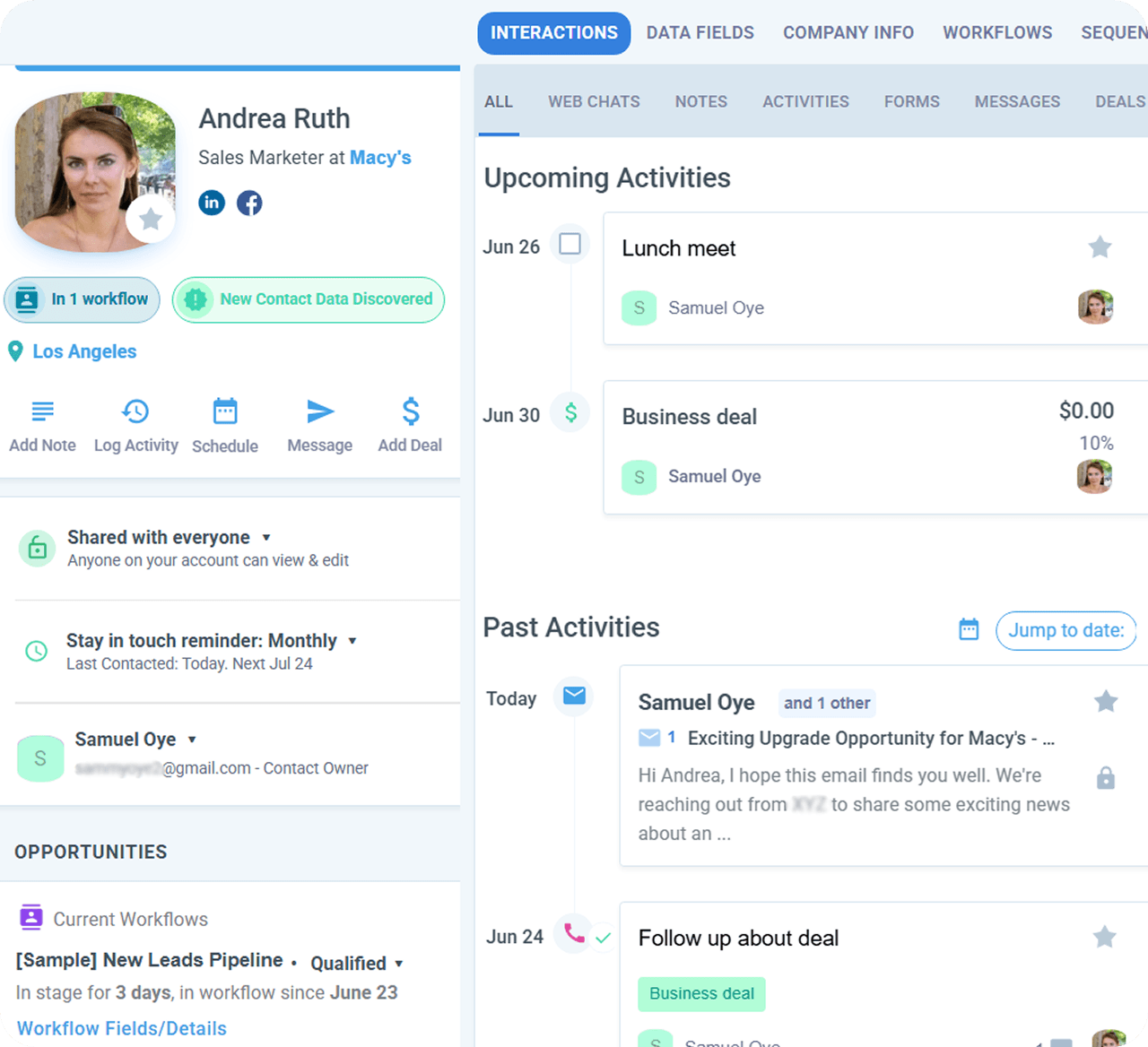 Nimble contact management