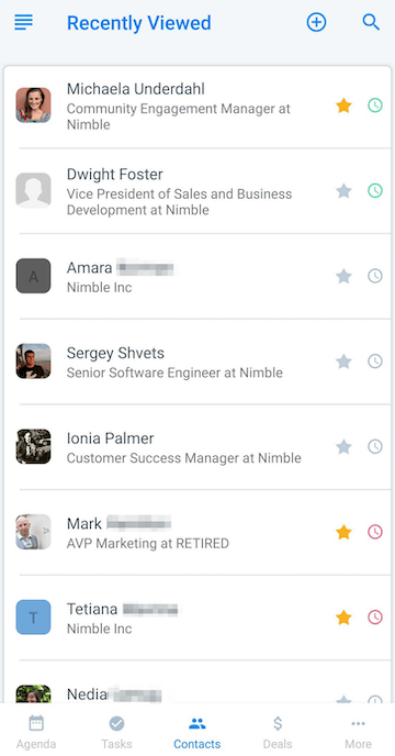 nimble mobile crm