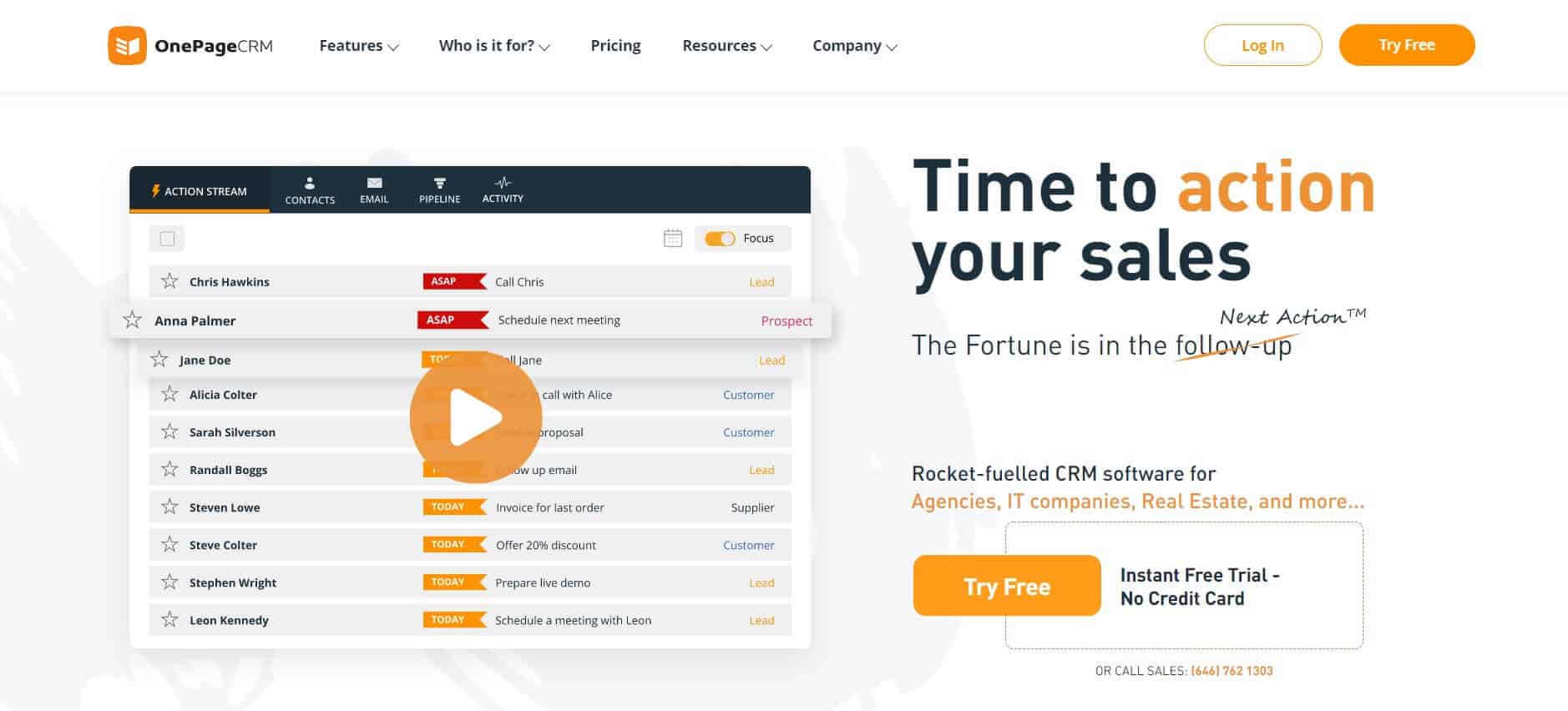 Onepagecrm | Best Simple Crm For Small Business