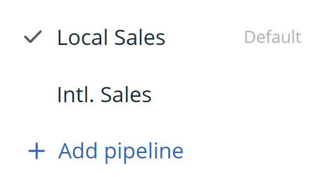 multiple pipelines in onepagecrm