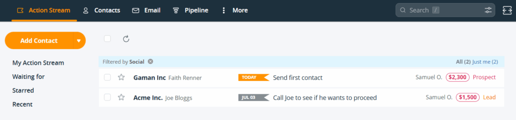 segment leads to send emails